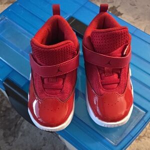 Jordans  Kids Red Sneakers Size 9 Kids. Very Cute Shoes